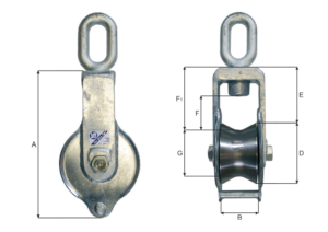 BLK 003 BMM KT 3t - 8t Single Tackle Blocks